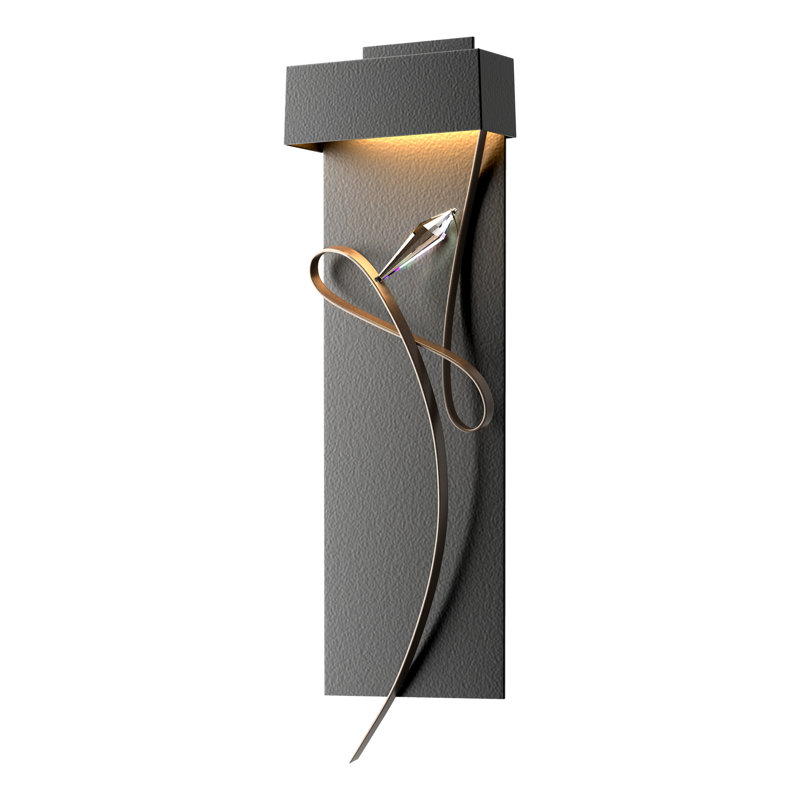 Rhapsody 1-Light LED Flush Mounted Sconce, Black, Bronze