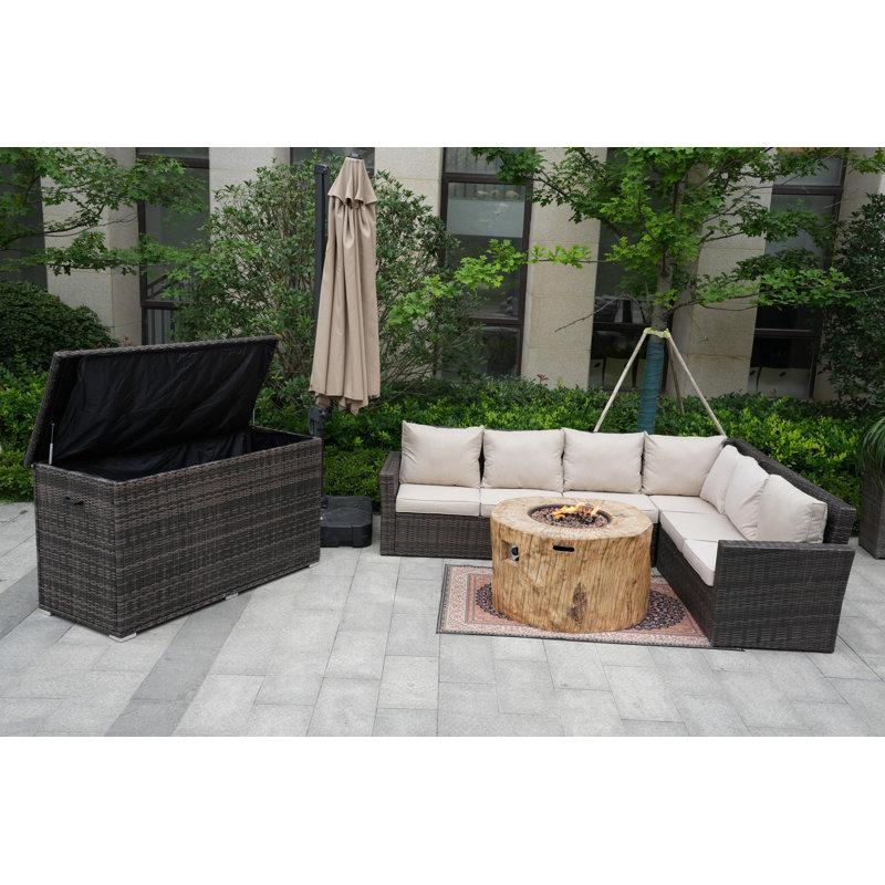 6 - Person Patio Conversation Set with Cushions