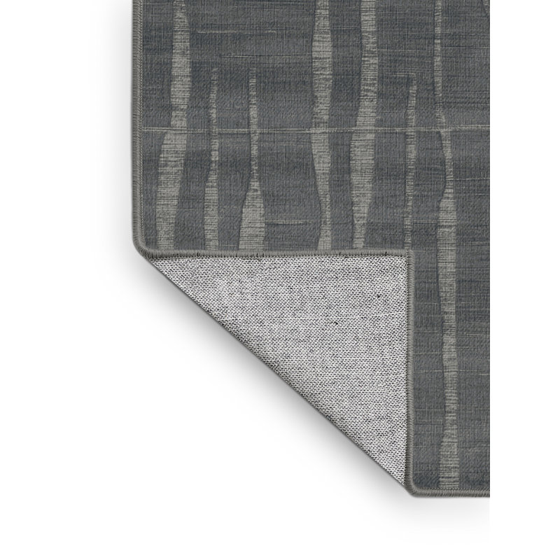 Tapis abstrait gris lavable à la machine, Tapis de couloir 2 pi x 4 pi