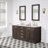 Foosland Chestnut 72" Carrara White Marble Countertop Bath Vanity with Faucet-101653295