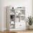 Cube Bookshelf, Modern Bookcase With 7 Cubbies And 2 Cabinets, Freestanding Book Storage Shelves For Bedroom, Playroom, Hallway-300615210
