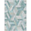 Tapis sarcelle intérieur / extérieur lavable à la machine Claudian ACN1241-103719043