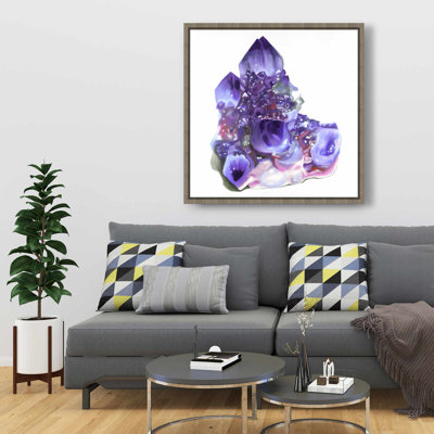 Amethyst Minerals Bedroom Canvas | Elegant Home Decor Art