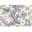 Papier peint Toile bleu et ivoire Toile-1209169842-1209169853