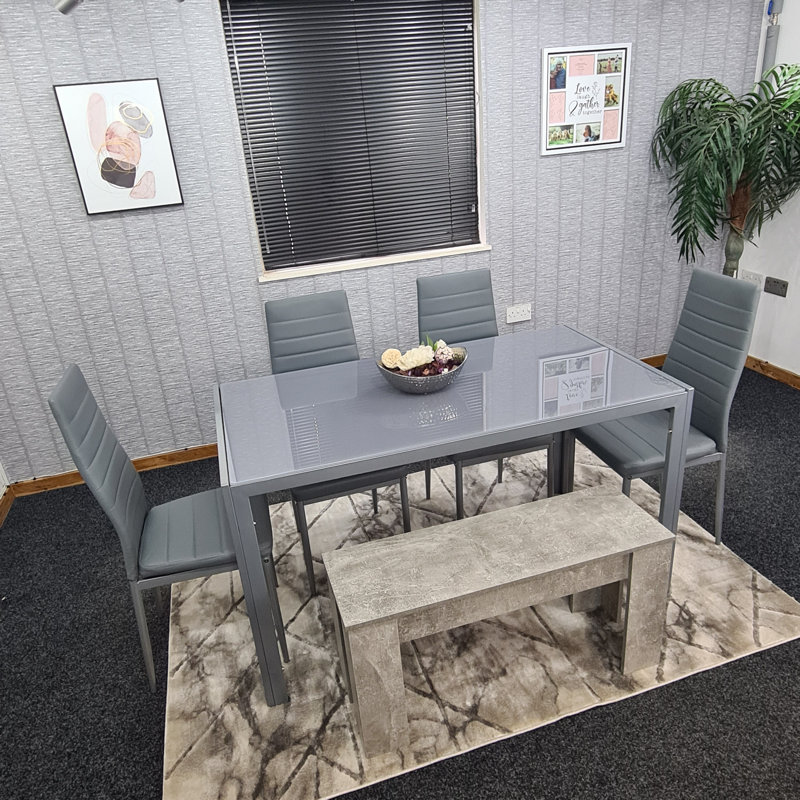 Flanagan 6 - Person Dining Set, H75 x L120 x W70cm