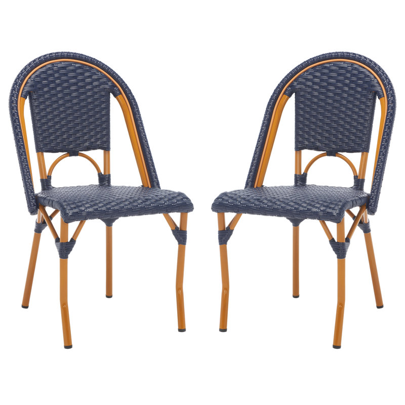 Chaise d'appoint Popplewell, Or / bleu marine