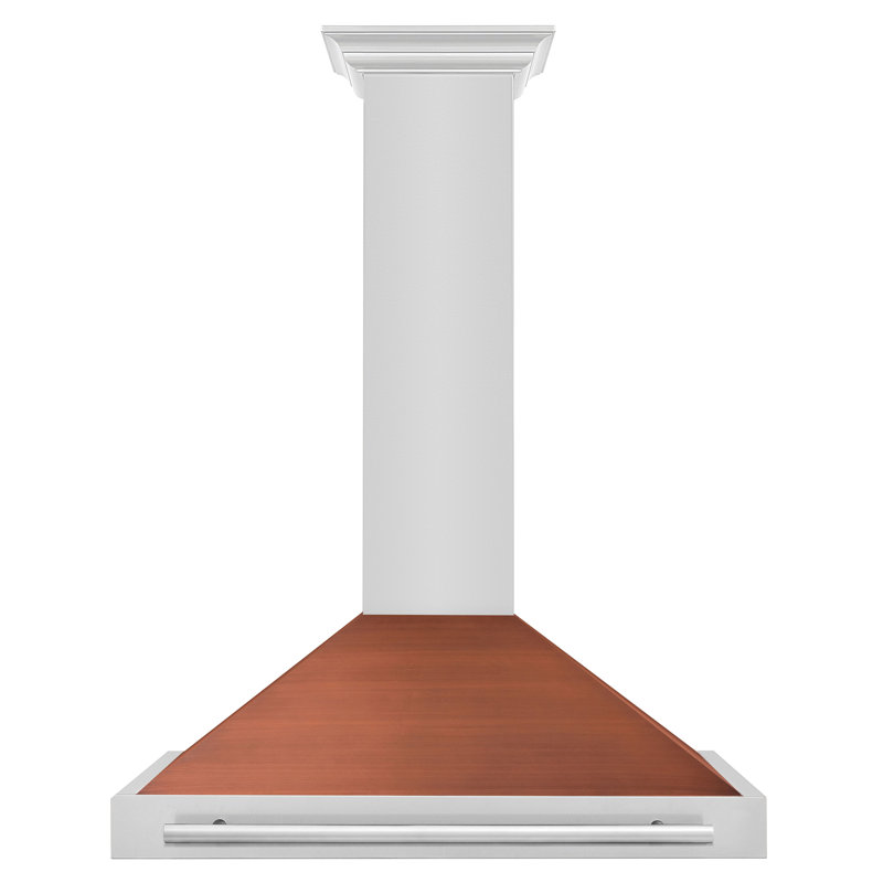 ZLINE 36 in. Convertible Stainless Steel Range Hood with Copper Shell and Handle (KB4STX-C-36)