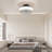 16 In.Smoky Gray Flush Mount Ceiling Fan With Dimmable LED Light  And Remote
