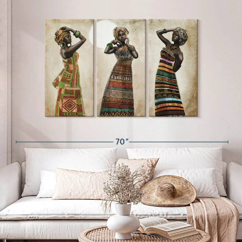 Leisha African Elegance, 32" H x 50" W