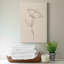 Floral Contour Study IV - Reproduction de dessin sur toile tendue-422542230