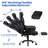 Temar Big and Tall Office Chair with 2 Vibrations Heavy Duty Executive Office Chair 450LBS-1501085069
