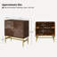 Armoire d'appoint moderne à 2 portes de 34 po Lashawnna-1424849206