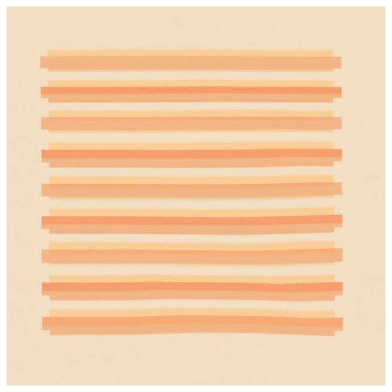 Horizontal Beige Stripes Comforter, Queen