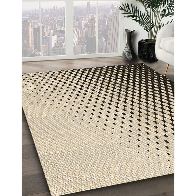 Tapis 100% à motif lavable à la machine 2989, Rectangle 4 pi x 6 pi
