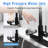 3-in-1 Kitchen Faucet with Press-Type Glass Rinser, High-Arc Pull-Down Sprayer Faucet, 3 Function Spray Mode, Matte Black Finish, for Modern Kitchen Sink-124871850