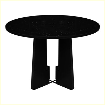 Table de salle à manger Mid-Century ronde pour les cafés, restaurants, bars, bureaux à domicile et salles de conférence