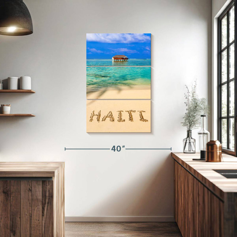 Masam, paradis d'Haïti, H 38 po x l 24 po