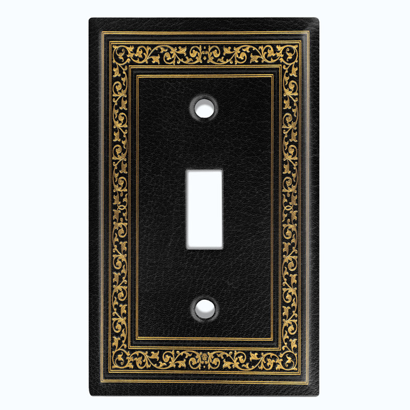 Patterned 1 - Gang Toggle Light Switch Standard Wall Plate