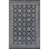 Harmoni Wool Floral Area Rug in Blue