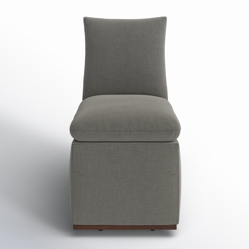 Bobbi Upholstered Dining Chair, Effie Flint Performance Linen
