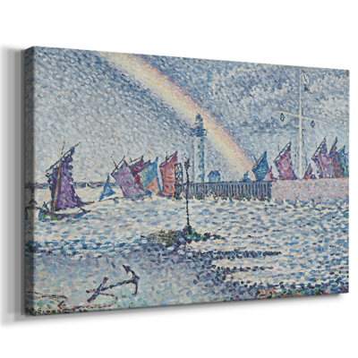 Harbor Scene with Rainbow-Paul Signac-Gallery Wrapped Canvas-1899