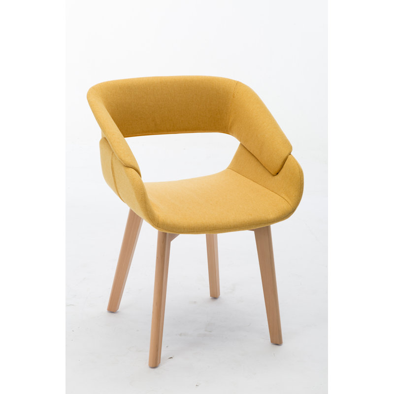 Swanson Upholstered Dining Chair, Yellow