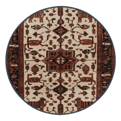 Tapis brun lavable à la machine
