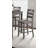 Transitional Style Dining Table Set. Square Shape Table Slat Back Chair Dining Room-1240701508