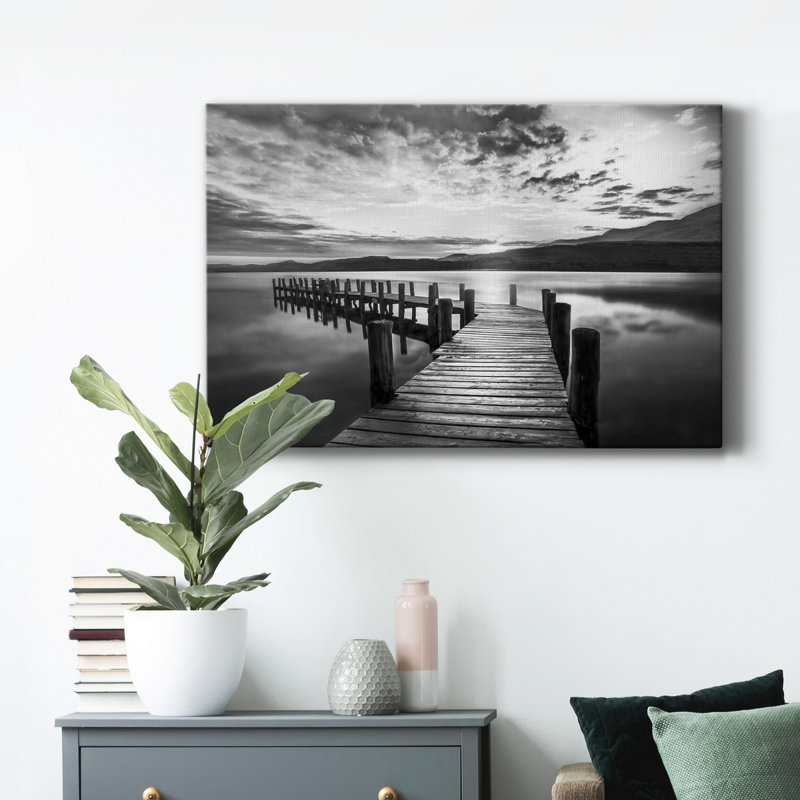 Evening Dock - Photographie sur toile tendue, H 60 po x l 40 po x P 1 po