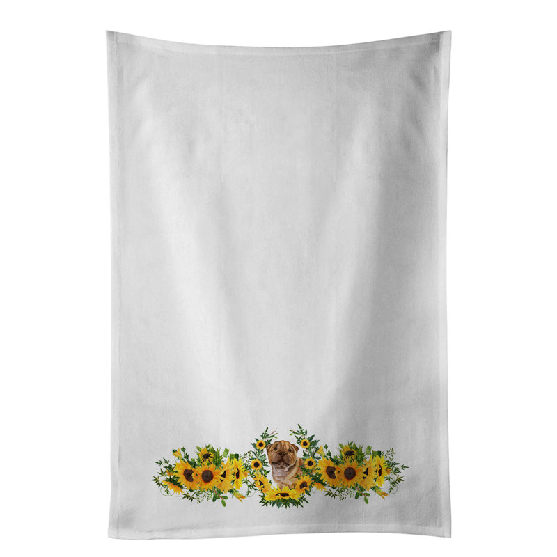 Cotton Floral Tea Towel Kitchen Towel