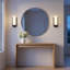 Applique murale moderne à DEL Scott Living Dante 14 po 3000 K, noir texturé-1385576363