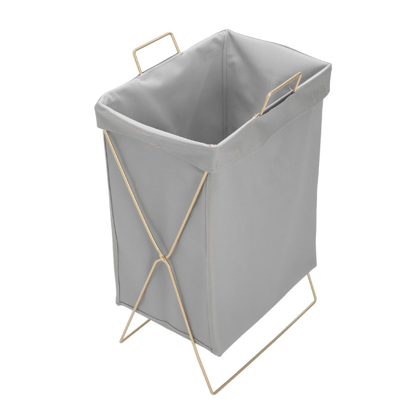Bhudhashen Metal Laundry Room Organizer, Grey/Gold