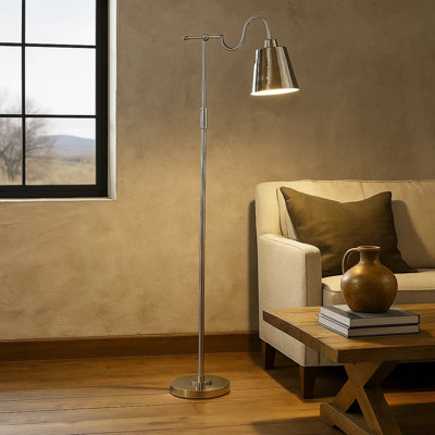 Nickiya Nickel Floor Lamp