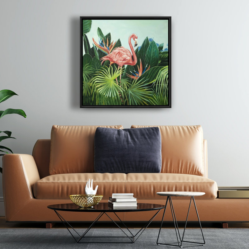 " Tropical flamingo " Print