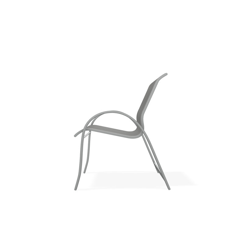 Aruba 1 Outdoor Dining Armchair, Textured Graphite