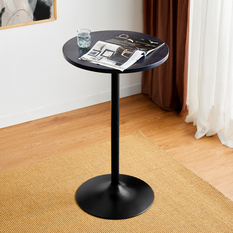 Cashana Bar Height 39.5"H Dining Table, Black, Black