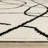 Quince Mid-Century Abstract Lines Beige/ Black Area Rug-116003372