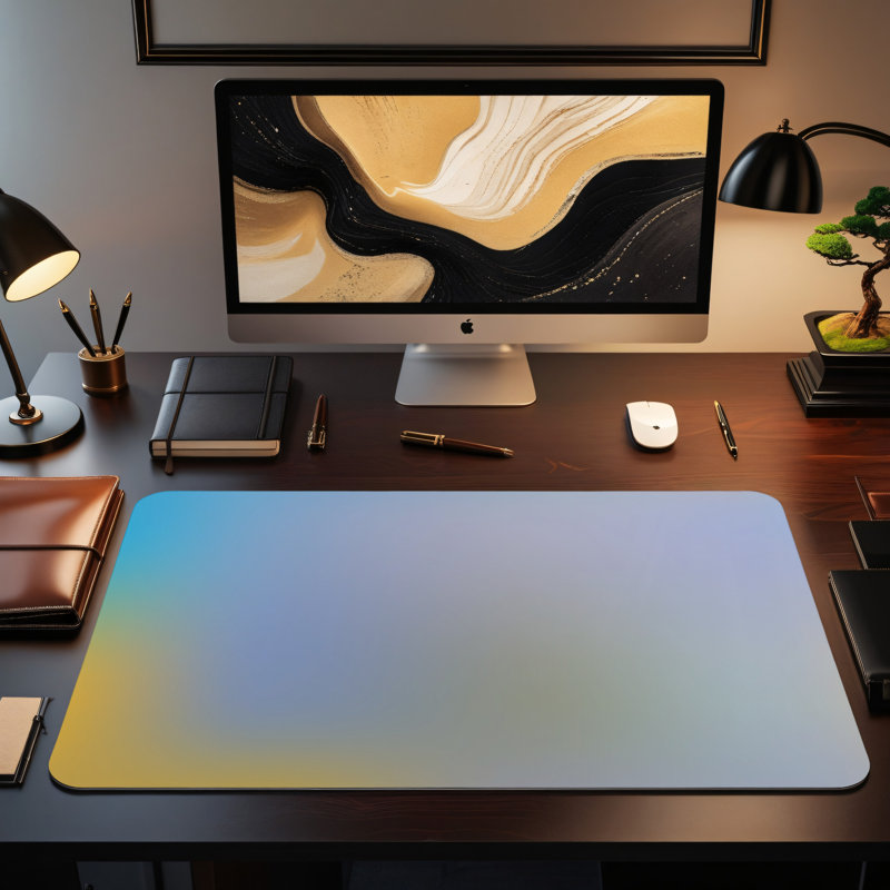 Polyester Desk Pad, 31.5x15.5