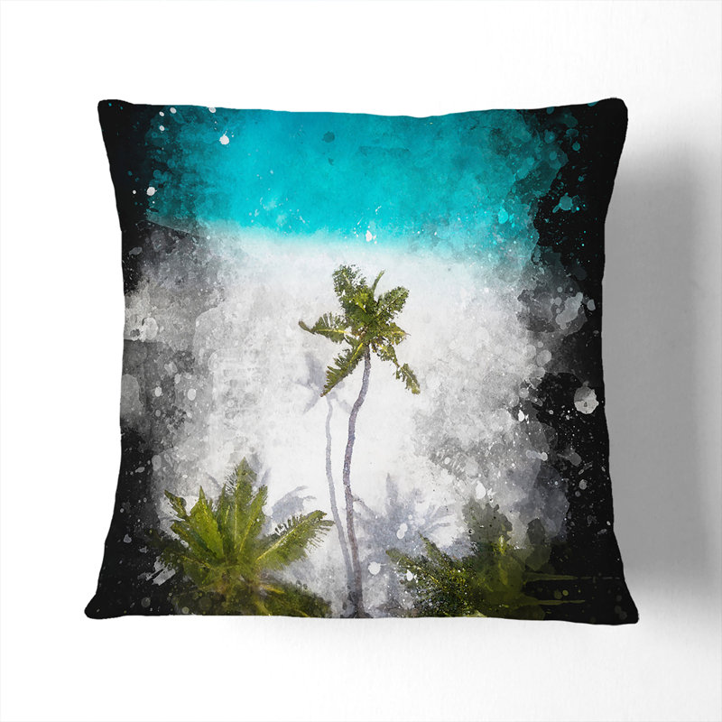 Square Throw Cushion, Black, 40cm H x 40cm W x 15cm D