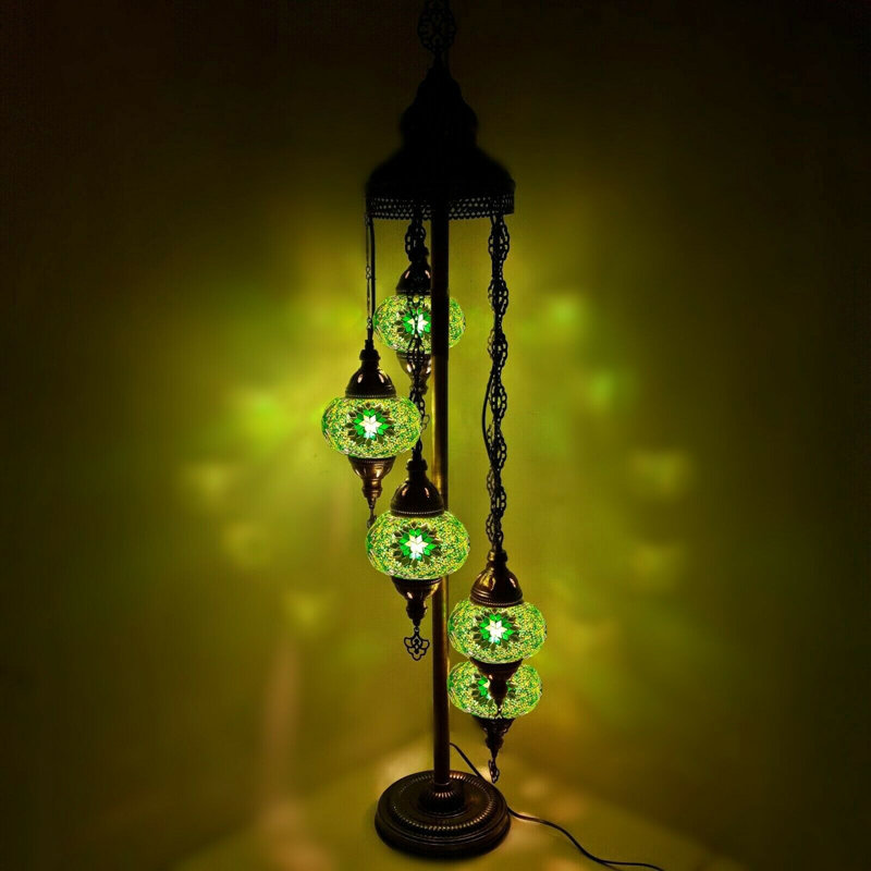 120cm Tree Floor Lamp Set, Green