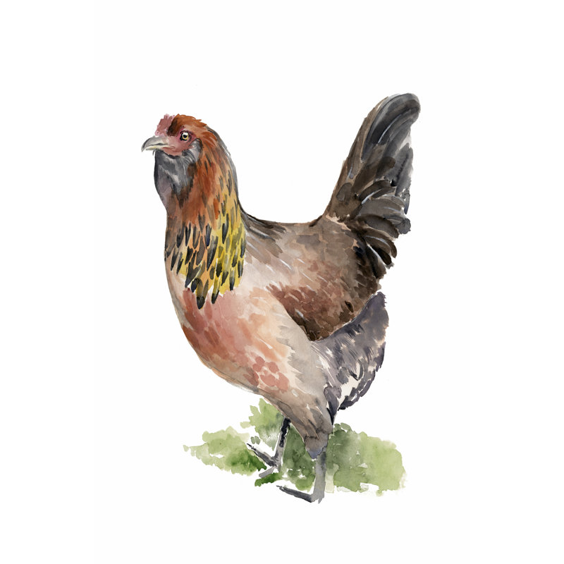 Chicken Dance II by Jennifer Paxton Parker - Wrapped Canvas Painting, 91cm H x 61cm W x 3.8cm D