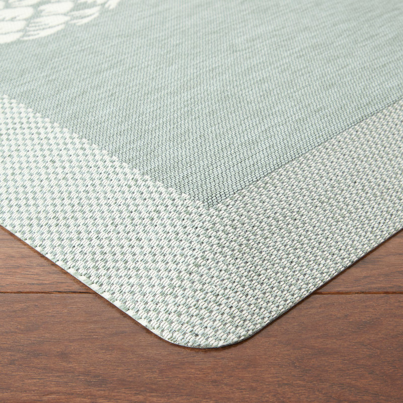 Tapis de cuisine Martha Anoha, Vert menthe, Rectangle 19,6 po x 39 po