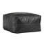 Dexter 24" Genuine Leather Pouf , Onyx Black-244471817