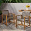 Chaises de salle à manger d'extérieur en bois (ensemble de 2)-90493496