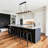 10-Light Dimmable Linear Kitchen/Island Chandelier