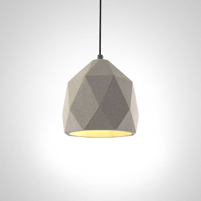Amay 1 - Light Bell Pendant, Grey, Black