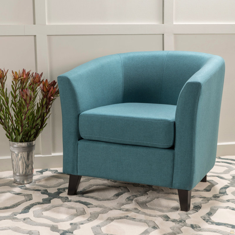 Chaise d'appoint, fauteuil simple rembourré pour l'intérieur, Sarcelle