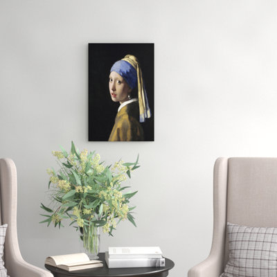 Girl With The Pearl Earring by Johannes Vermeer - Wrapped Canvas Print