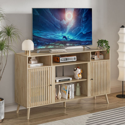 Maison TV Stand for TVs up to 65", Mid Century Modern Media Console with Adjustable Shelf by George Oliver
