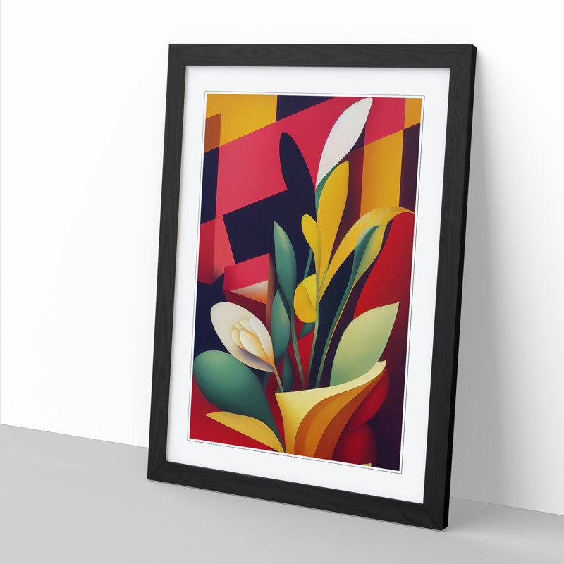Groningen Floral Design - Wall Art, 64cm H x 46cm W x 2cm D, Oak